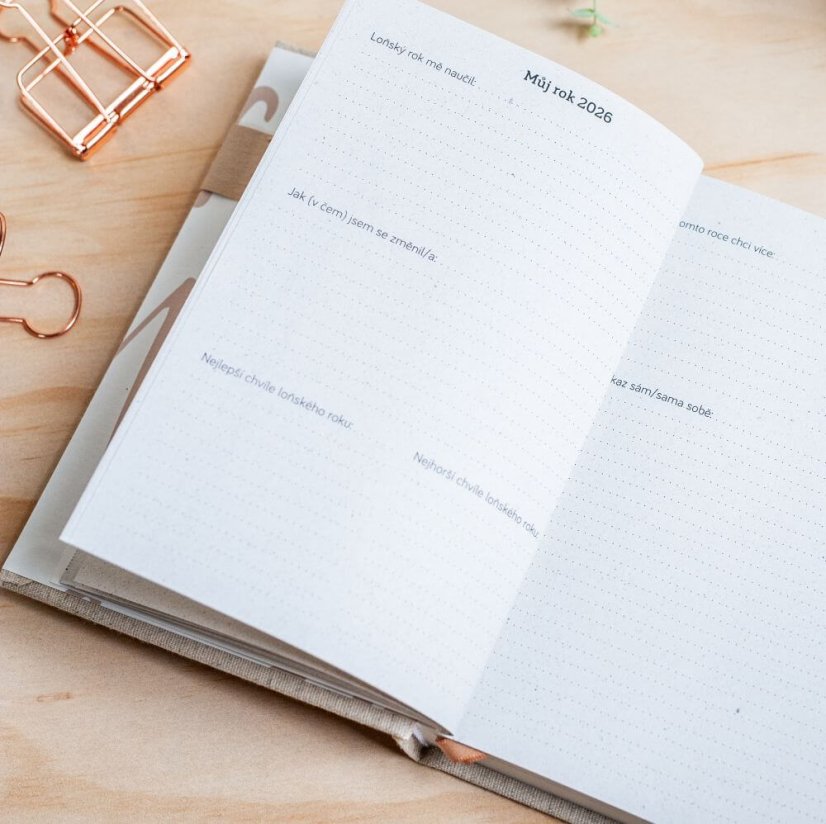 můj.diář 2026 | sloupcový, český - desky diáře 2026: limitka: Helenice
