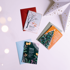 Sada vánočních přání se slovy českých autorů